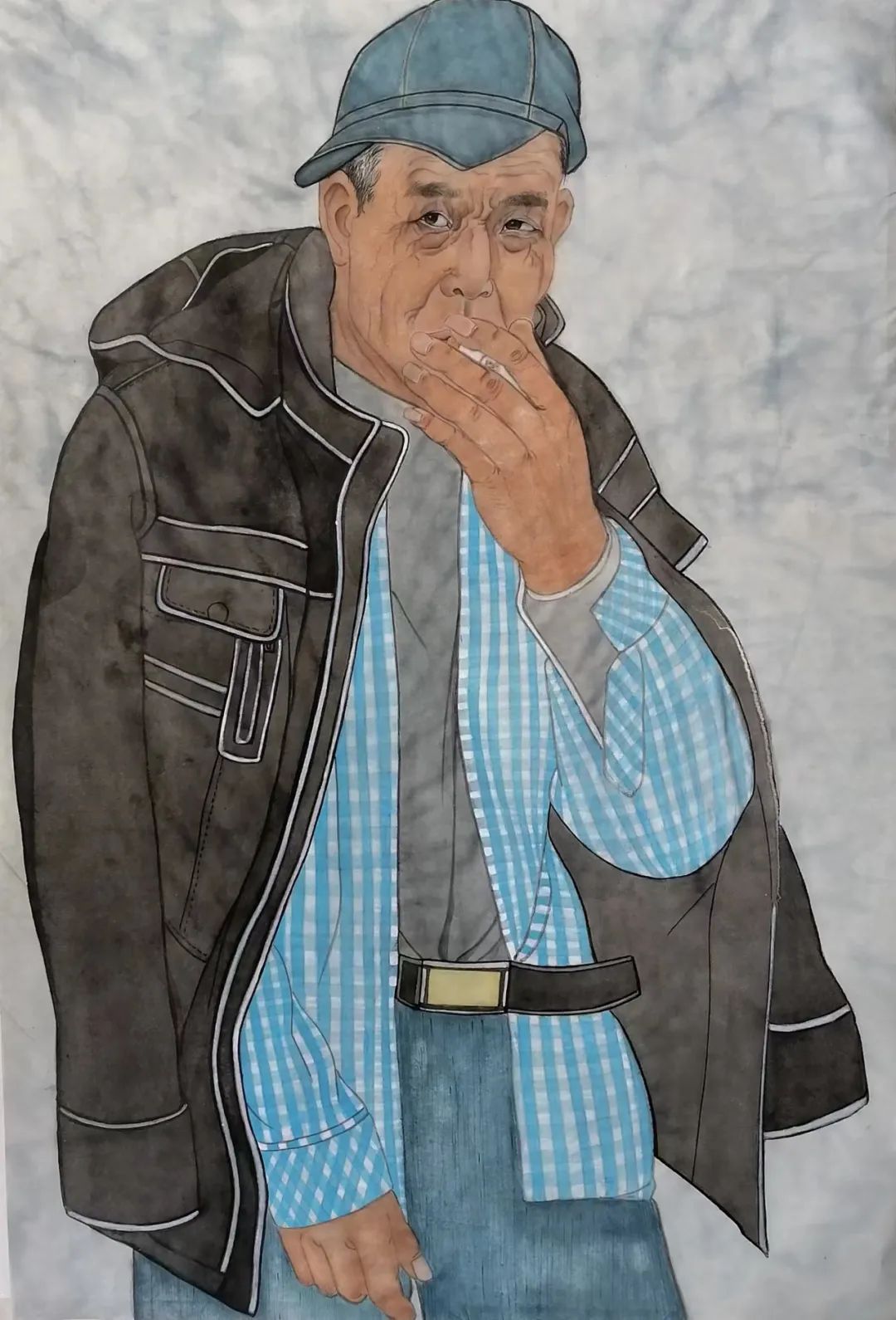 美术学院2020级中国画专业工笔重彩人物画写生课结课观摩展