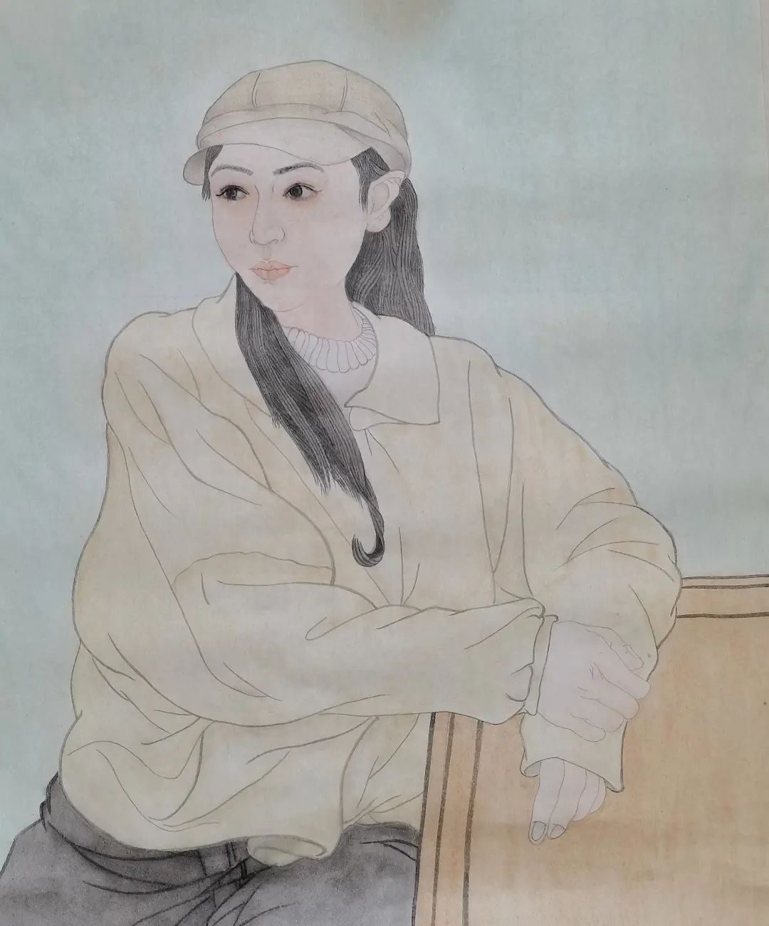 美术学院2020级中国画专业工笔重彩人物画写生课结课观摩展